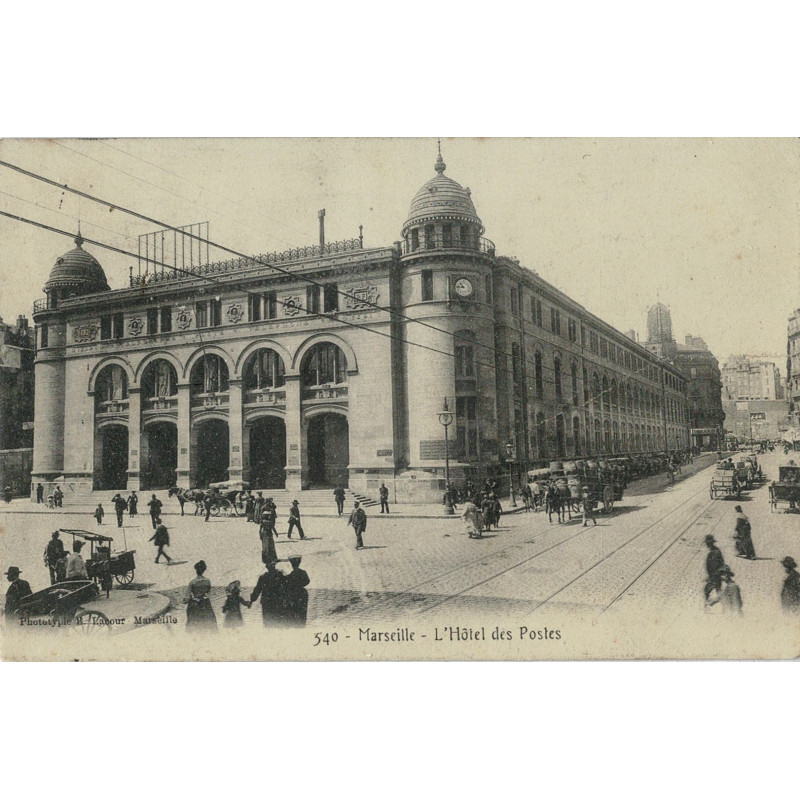 CPA - Marseille - L'Hôtel des Postes