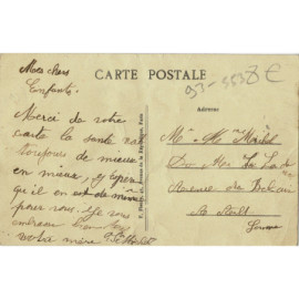 CPA - Vert-Galant - La Gare (Froissure)