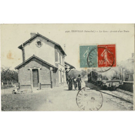CPA - Yerville - La Gare -...