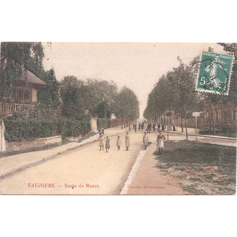 CPA - Vaujours  - Rue de Meaux - 1910