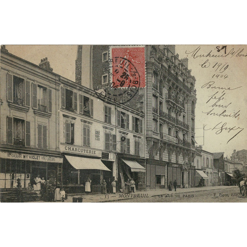 CPA -  Montreuil - La Rue de Paris