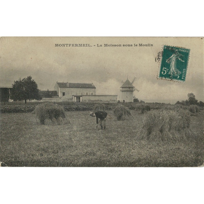 CPA - Montfermeil - La Moisson sous Moulin