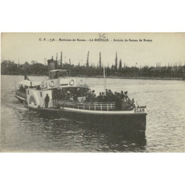 CPA - La Bouille - Arrivée...