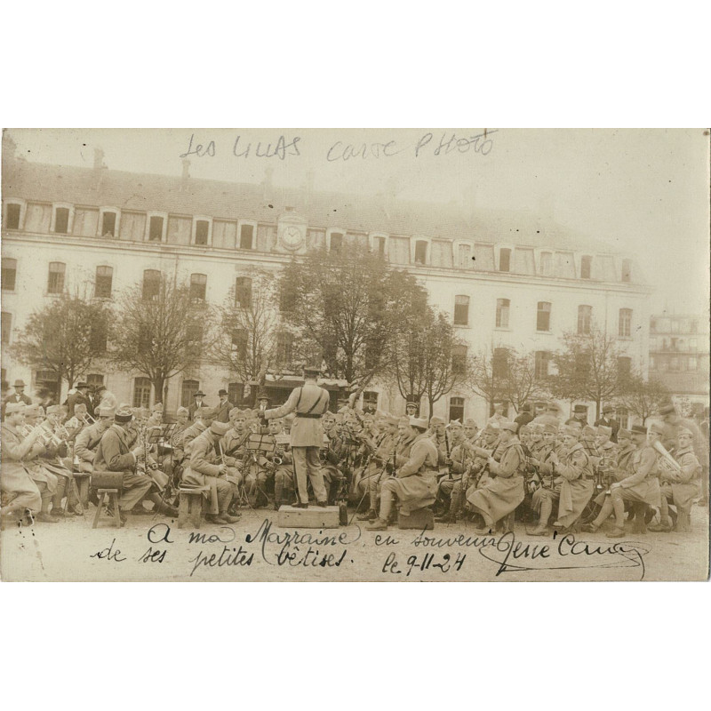 Carte-Photo  - Les Lilas - Orchestre militaire