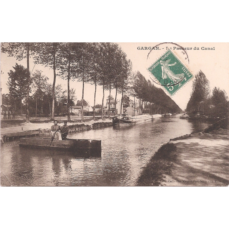 CPA - Gargan - le Passeur du Canal
