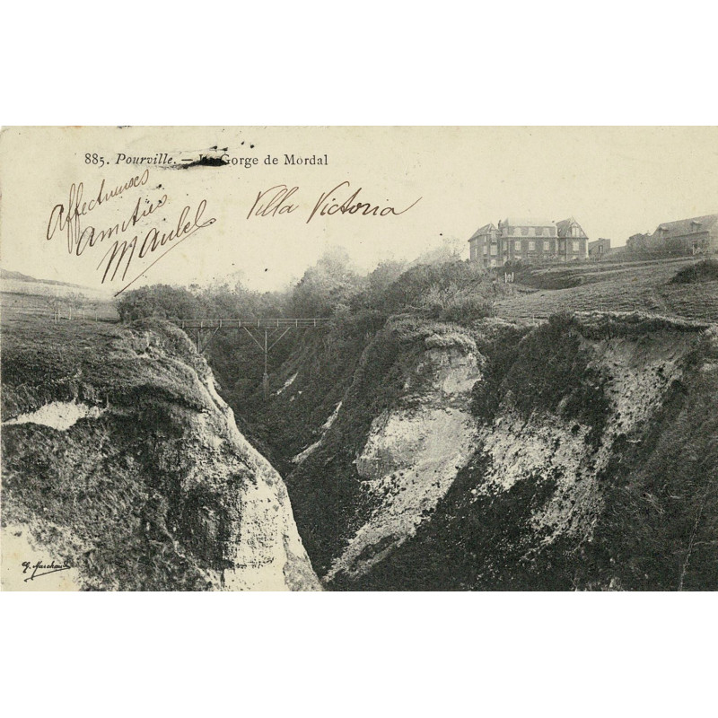 CPA - Pourville  - La Gorge de Mordal