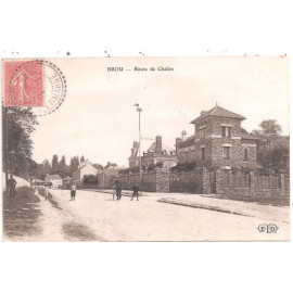 CPA - Brou - Route de Chelles