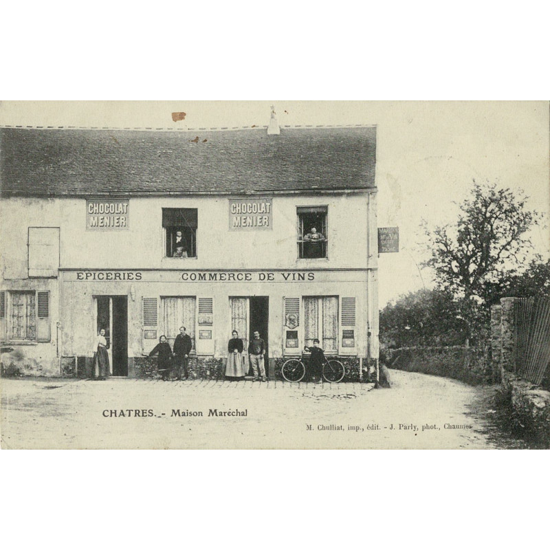 CPA - Chatres - Maison Maréchal  -(Taxée)
