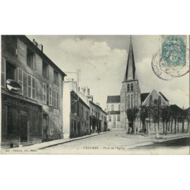 CPA - Chaumes - Place de...
