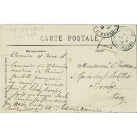 CPA - Chenoise - Entrée du Château