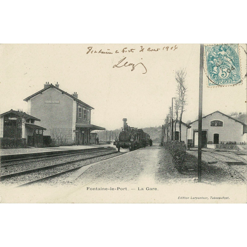 CPA - Fontaine-le-Port  - La Gare