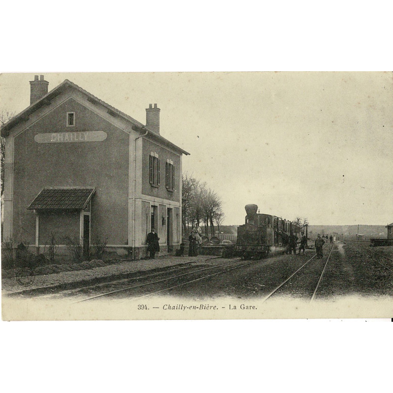 CPA - Chailly-en-Bière - La Gare