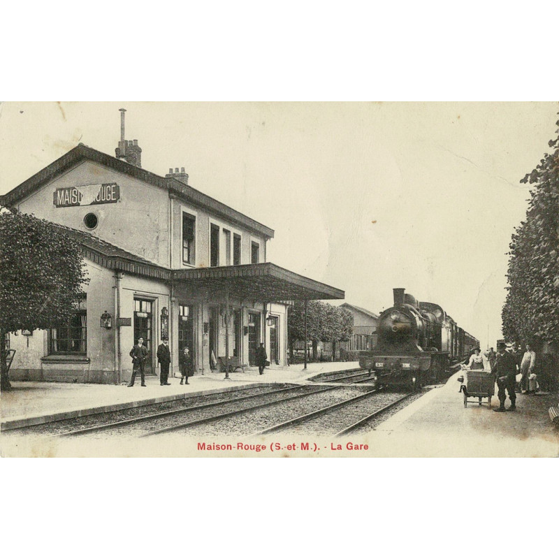 CPA - Maison-Rouge - La Gare (Etat)