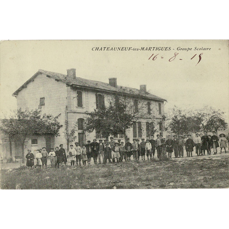 CPA - Chateauneuf-les-Martigues - Groupe Scolaire