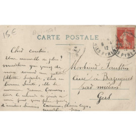 CPA - Kulhing sur Monoplan Blériot