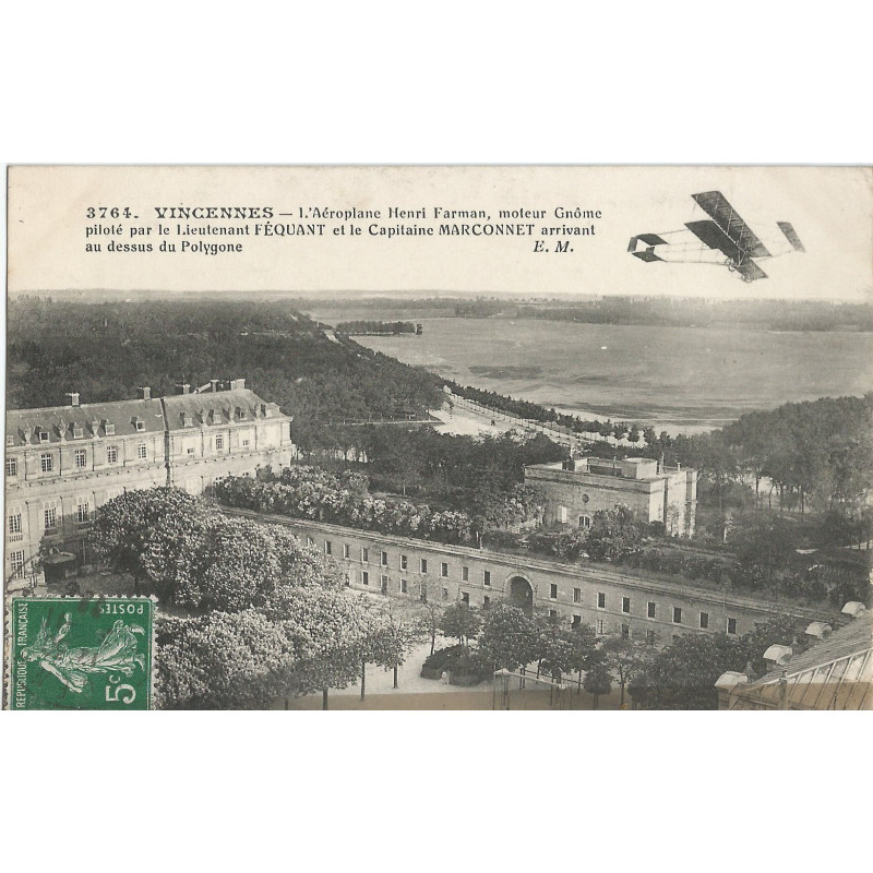 CPA - Vincennes - L'Aéroplane Henri Farman