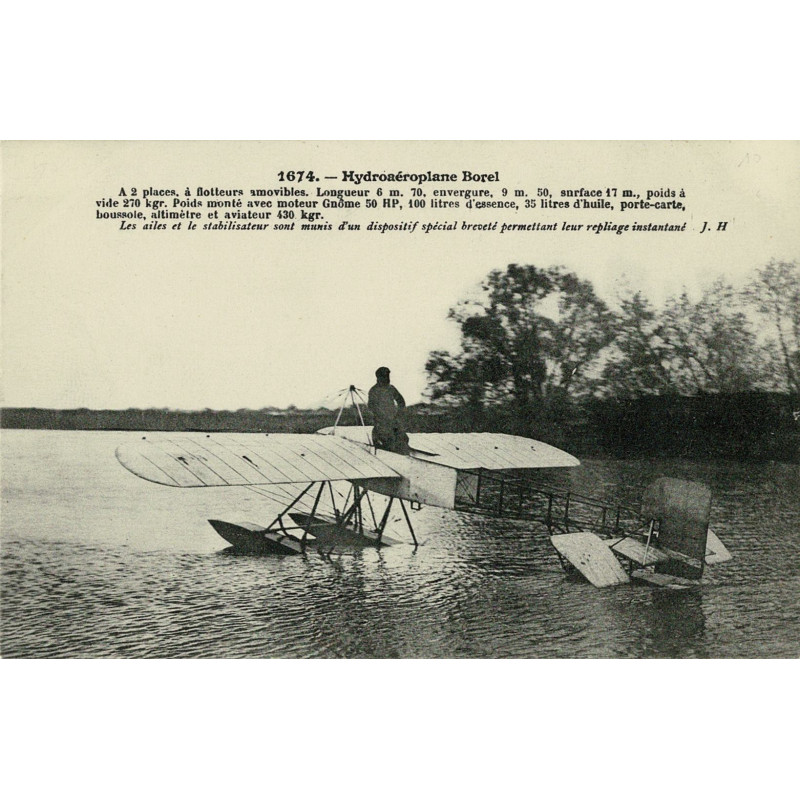 CPA - Hydroaéroplane Borel