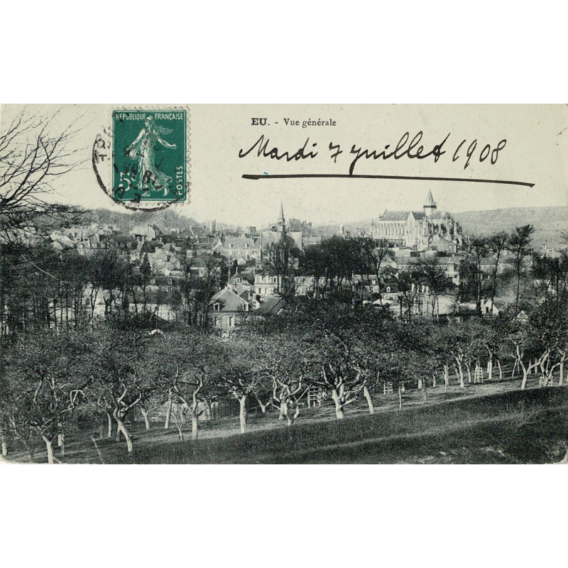 CPA - Eu - Vue Générale - 1908