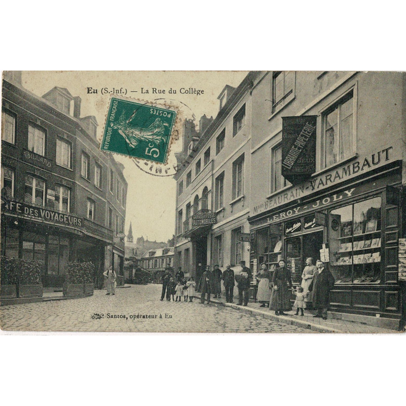 CPA - Eu - Rue du Collége