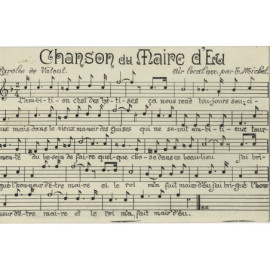 CPA - Eu - Chanson du Maire...