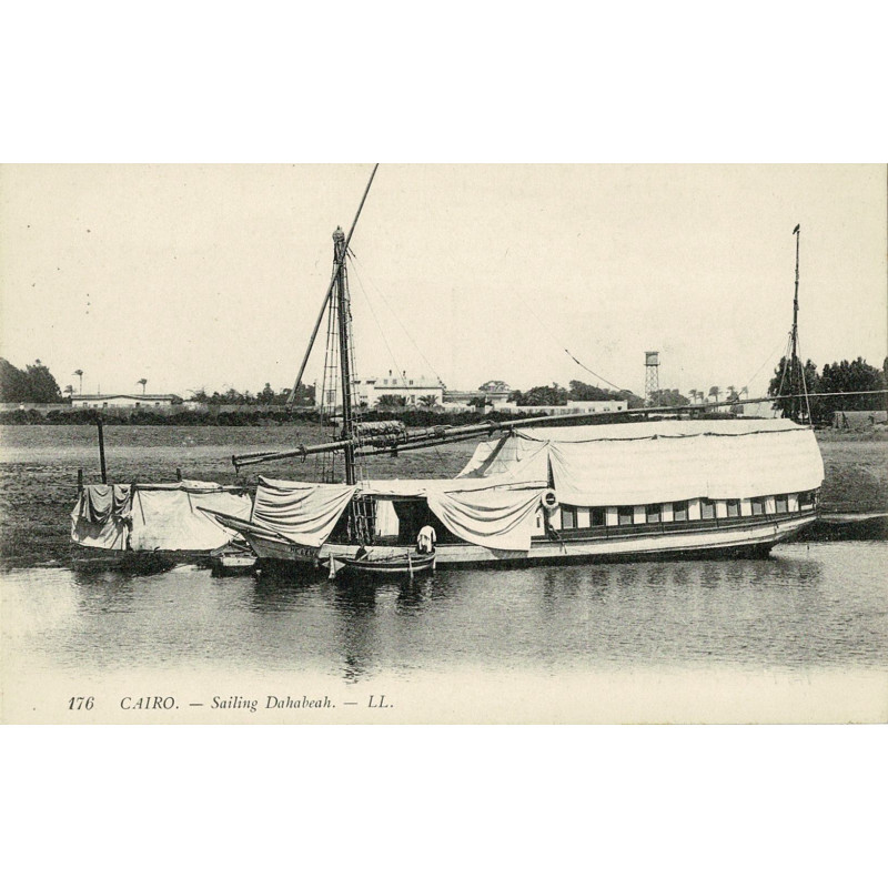 CPA - Cairo - Sailing Dahabeach