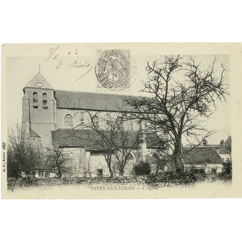 CPA - Vitry-aux-Loges - L'Eglise