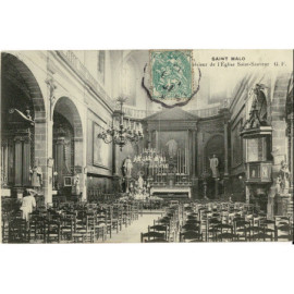 CPA - Interieur de L'Eglise...
