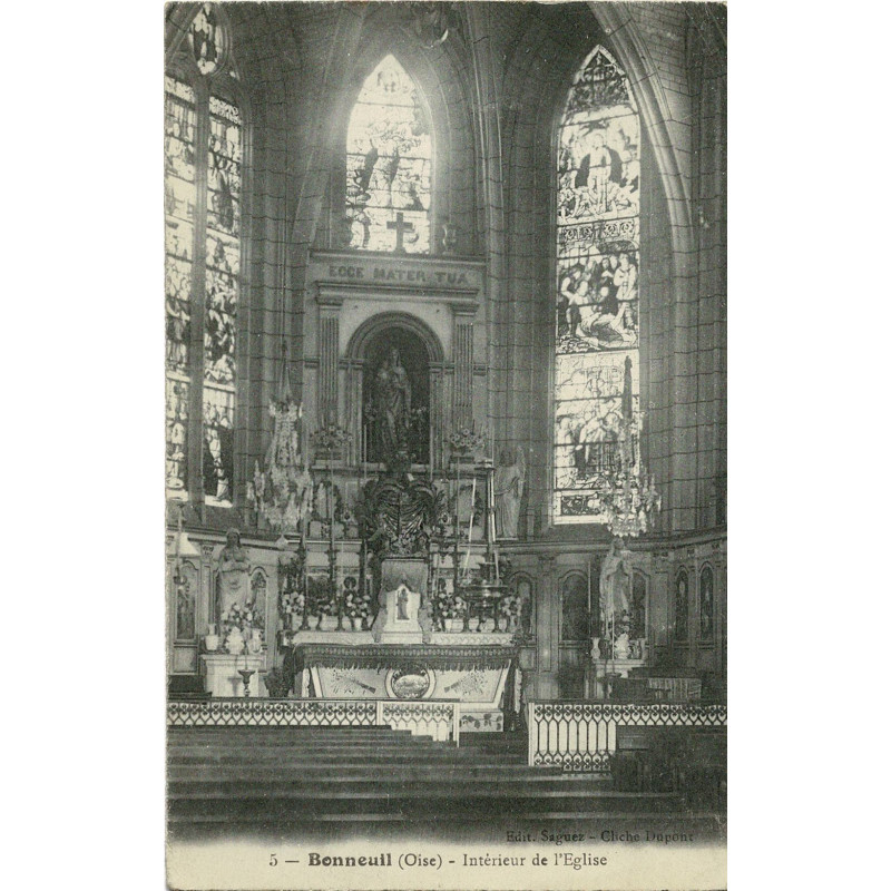 CPA - Bonneuil - Intérieur de L'Eglise