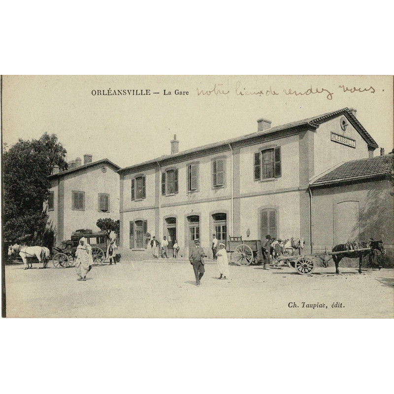 CPA - Orleansville - La Gare