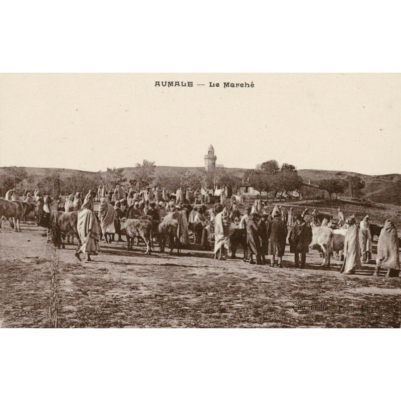CPA - Aumale - Le Marché
