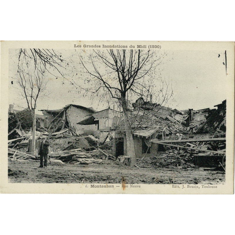 CPA -  Inondations du Midi - Rue Neuve