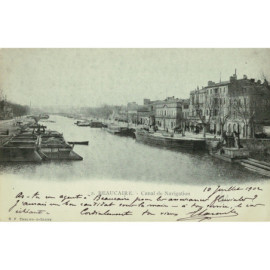 CPA - Beaucaire - Canal de...