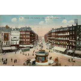 CPA - Lille - Rue Faidherbe - La Gare