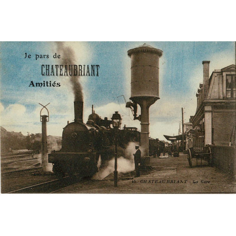 CPA - Je Pars de Châteaubriant - Amitiés