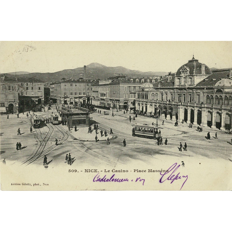 CPA - Nice - Le Casino - Place Masséna