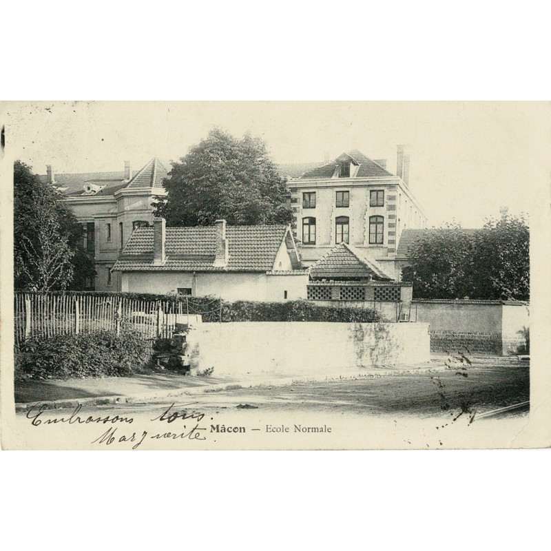 CPA - Mâcon - Ecole Normale