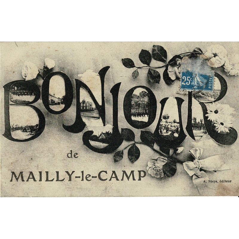CPA - Bonjour de Mailly-le-Camp