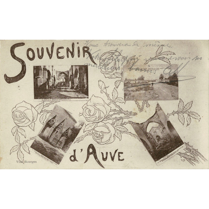 CPA - Souvenir de L'Auve