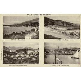 CPA - Souvenir de Menton