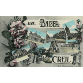 CPA - Un Baiser de Creil