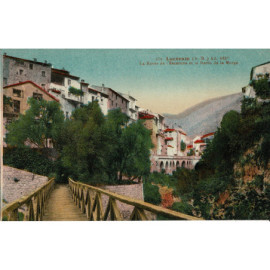 CPA - Lucéram - La Route de...