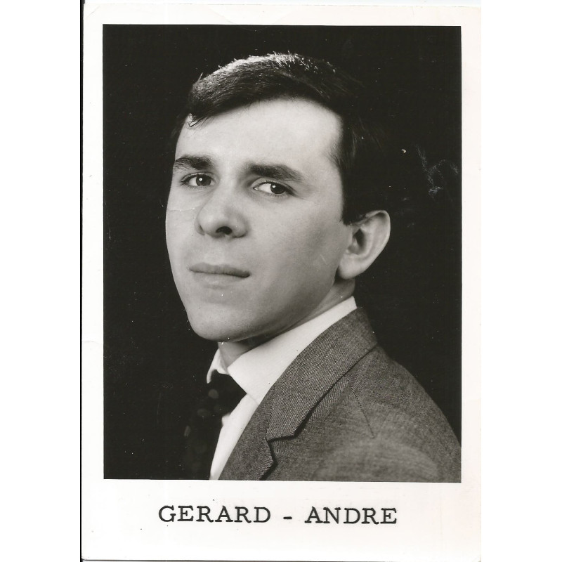 Photographie 10x14 - Autographe de Gerard - André