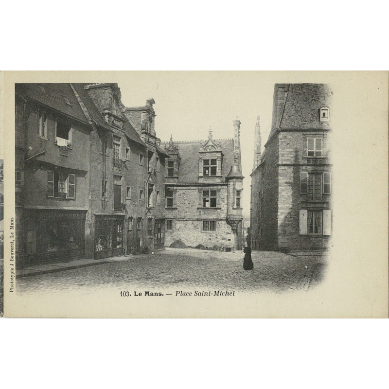 CPA - LE Mans lace Saint-Michel