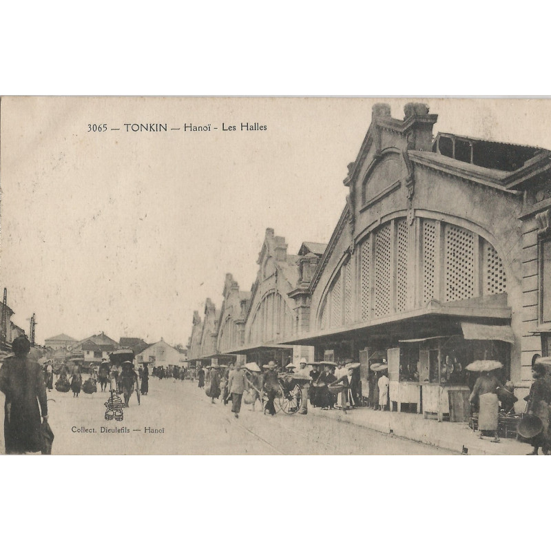 CPA - Tonkin Hanoi - Les Halles